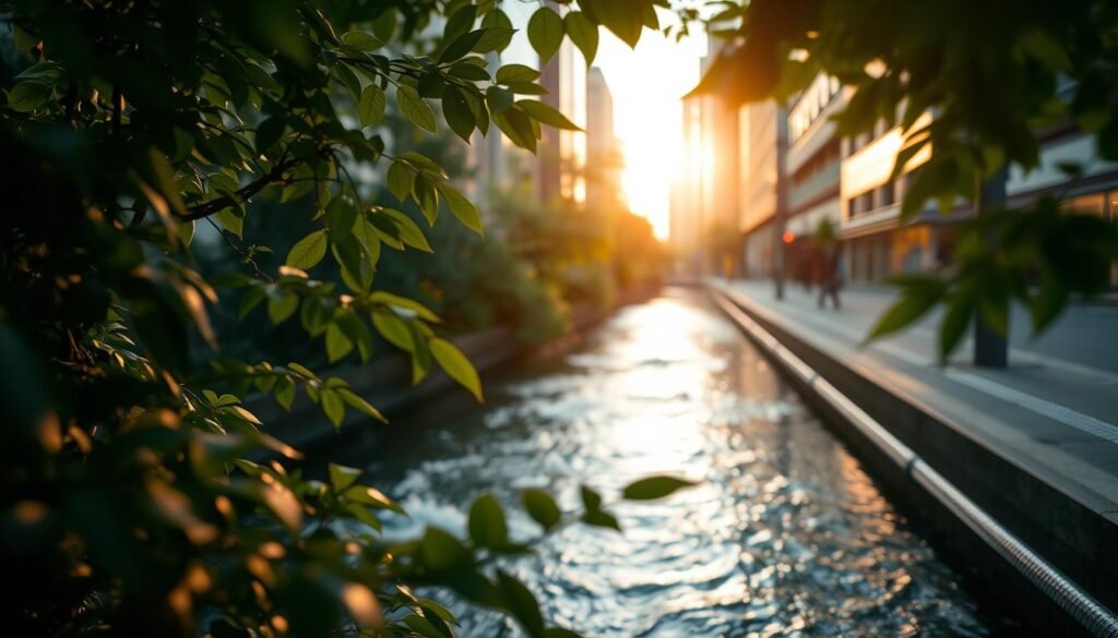 A serene urban landscape in the capital city, where the gentle flow of water echoes through the streets. Softly lit by the warm glow of the evening sun, the scene captures the tranquility of a hidden oasis amidst the bustling cityscape. Lush foliage frames the scene, the leaves gently rustling in the light breeze. The water's surface reflects the surrounding architecture, creating a mirrored effect that adds depth and dimension to the composition. The overall mood is one of peaceful contemplation, inviting the viewer to pause and appreciate the hidden beauty of the city's water features. A serene urban landscape in the capital city, where the gentle flow of water echoes through the streets. Softly lit by the warm glow of the evening sun, the scene captures the tranquility of a hidden oasis amidst the bustling cityscape. Lush foliage frames the scene, the leaves gently rustling in the light breeze. The water's surface reflects the surrounding architecture, creating a mirrored effect that adds depth and dimension to the composition. The overall mood is one of peaceful contemplation, inviting the viewer to pause and appreciate the hidden beauty of the city's water features.